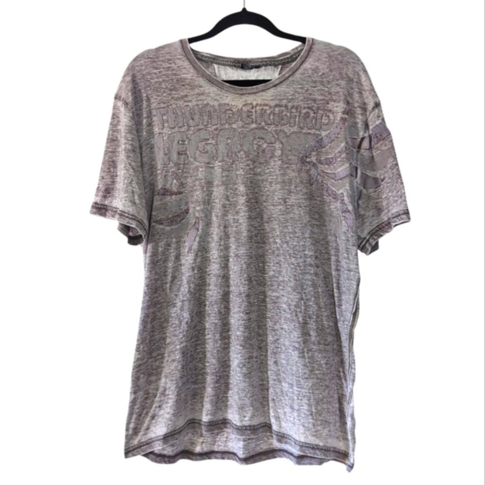 Buffalo David Bitton Gray Short Sleeve Tee, Men’s XL